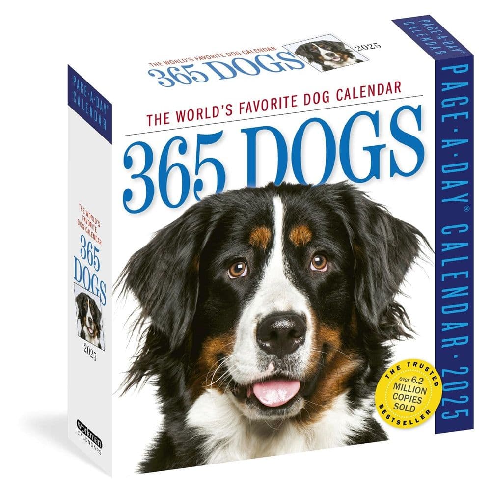 Dogs 365 2025 Desk Calendar Main Image