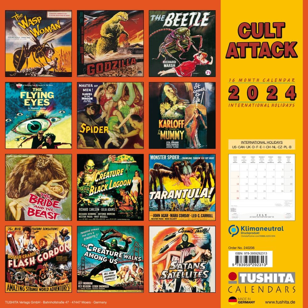Cult Attack 2024 Wall Calendar First Alternate Image width=&quot;1000&quot; height=&quot;1000&quot;