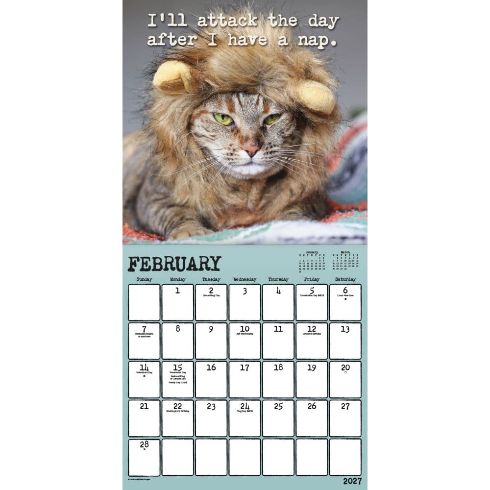 Snarcatstic 2027 Wall Calendar Third Alternate Image