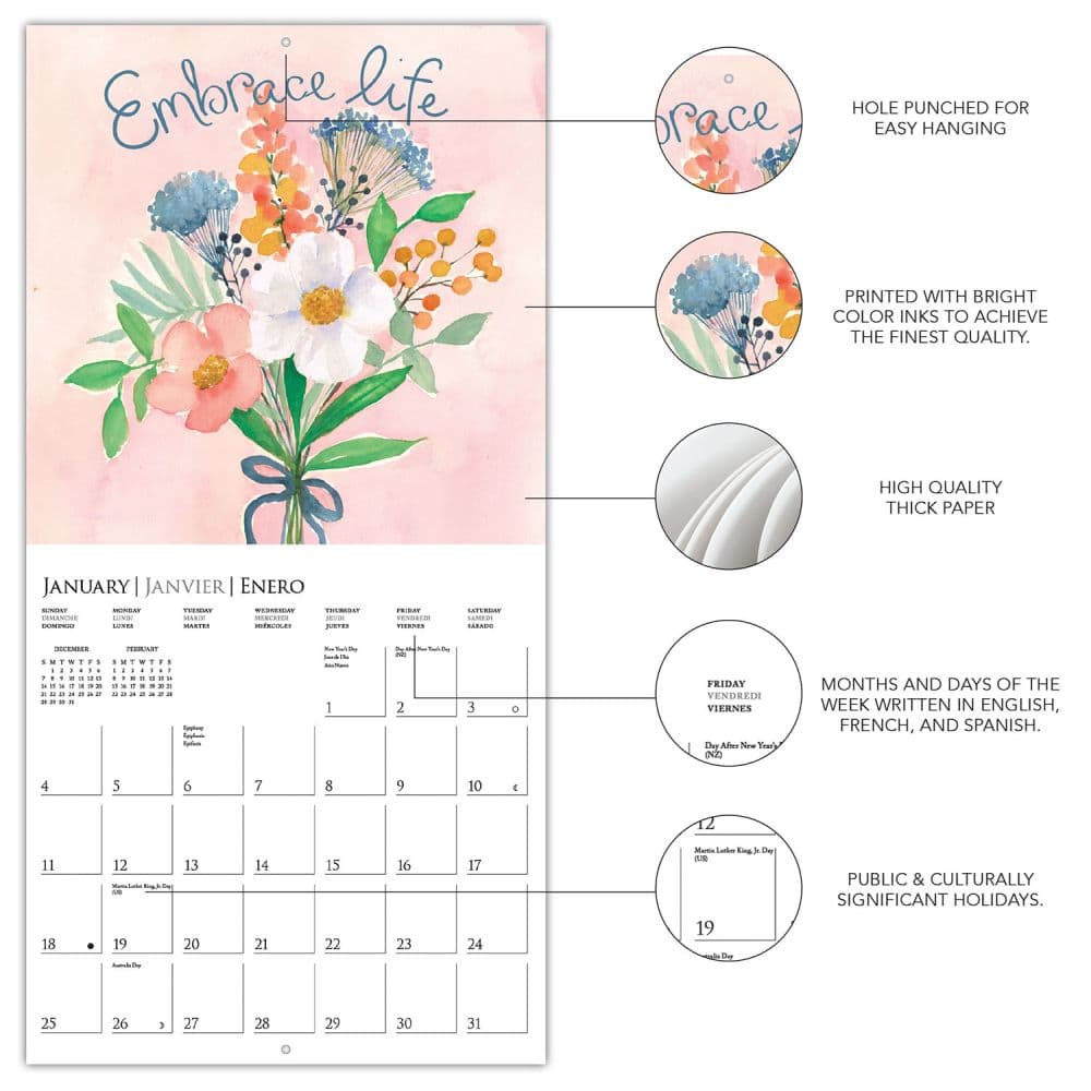 Live Love Laugh 2026 Wall Calendar Second Alternate Image