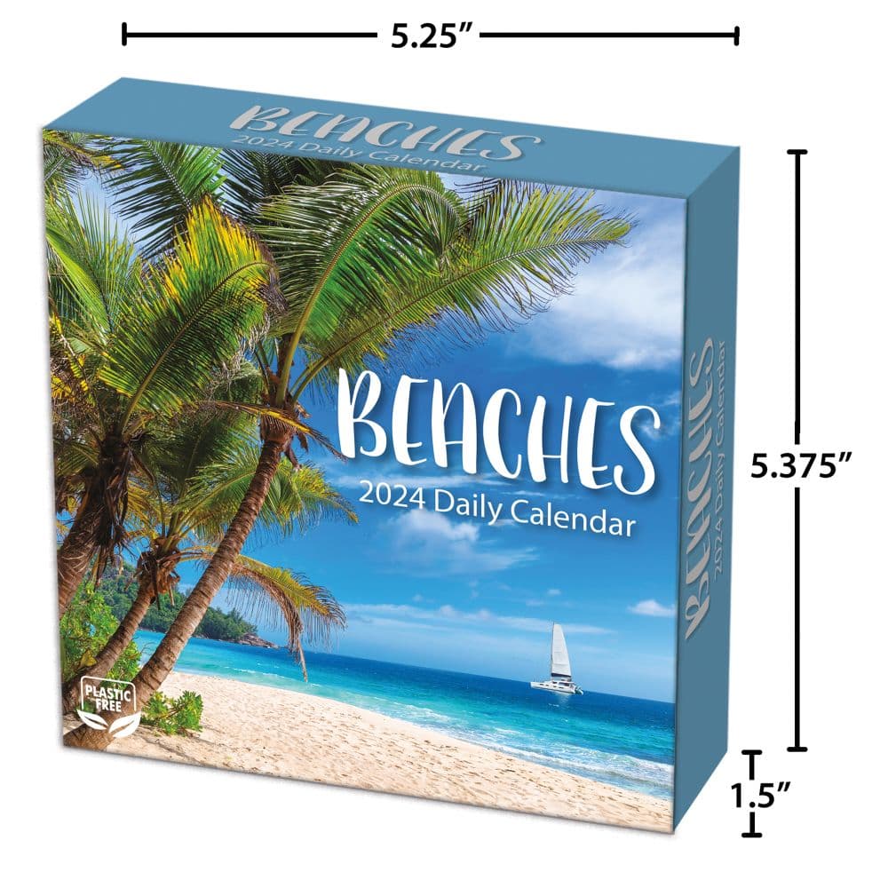 Beaches 2024 Desk Calendar