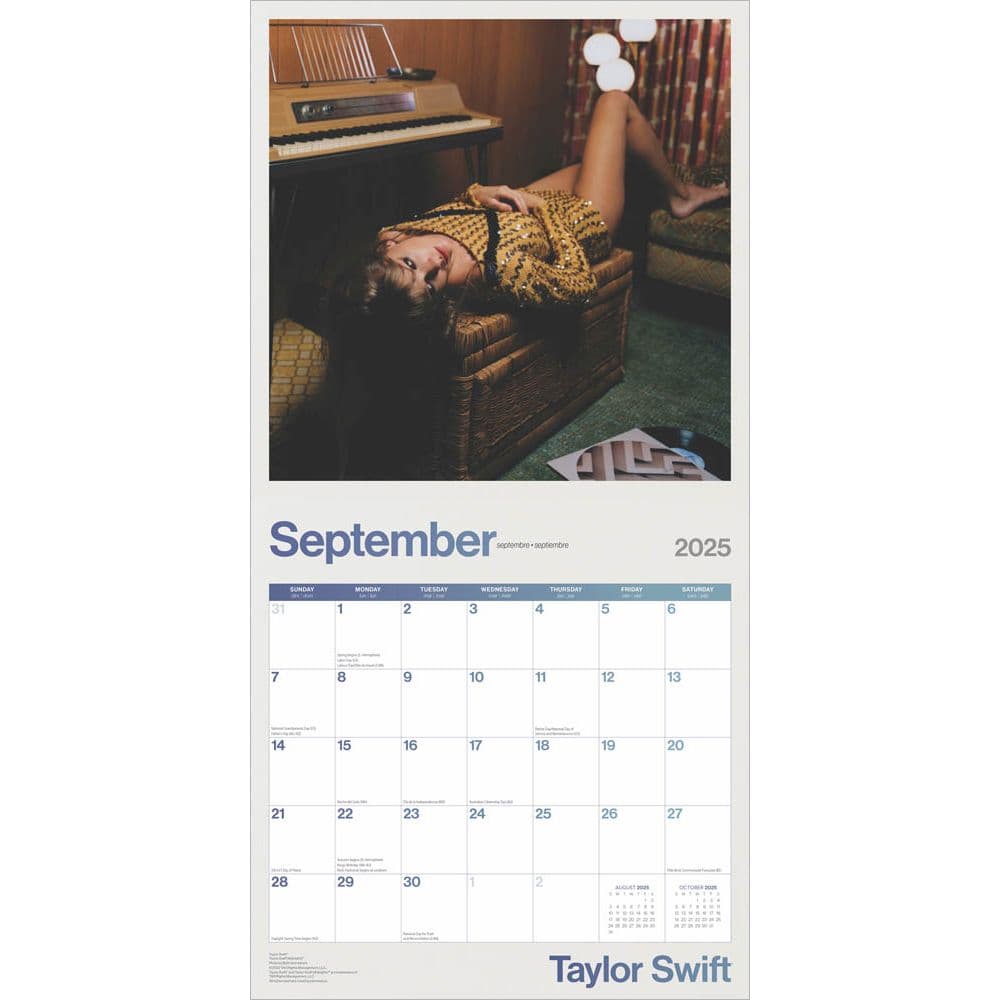 Taylor Swift 2025 Wall Calendar Third Alternate Image width=&quot;1000&quot; height=&quot;1000&quot;