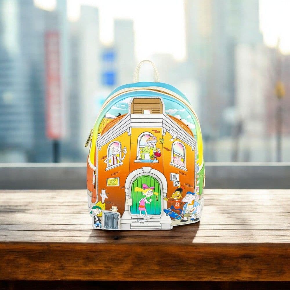 Hey Arnold Nickelodeon Mini Backpack on a shelf