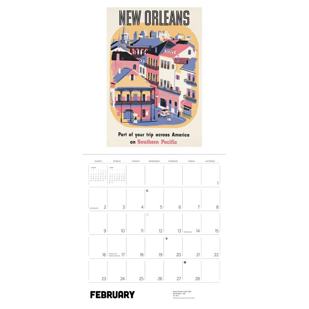 America By Rail 2025 Wall Calendar Second Alternate Image width="1000" height="1000"