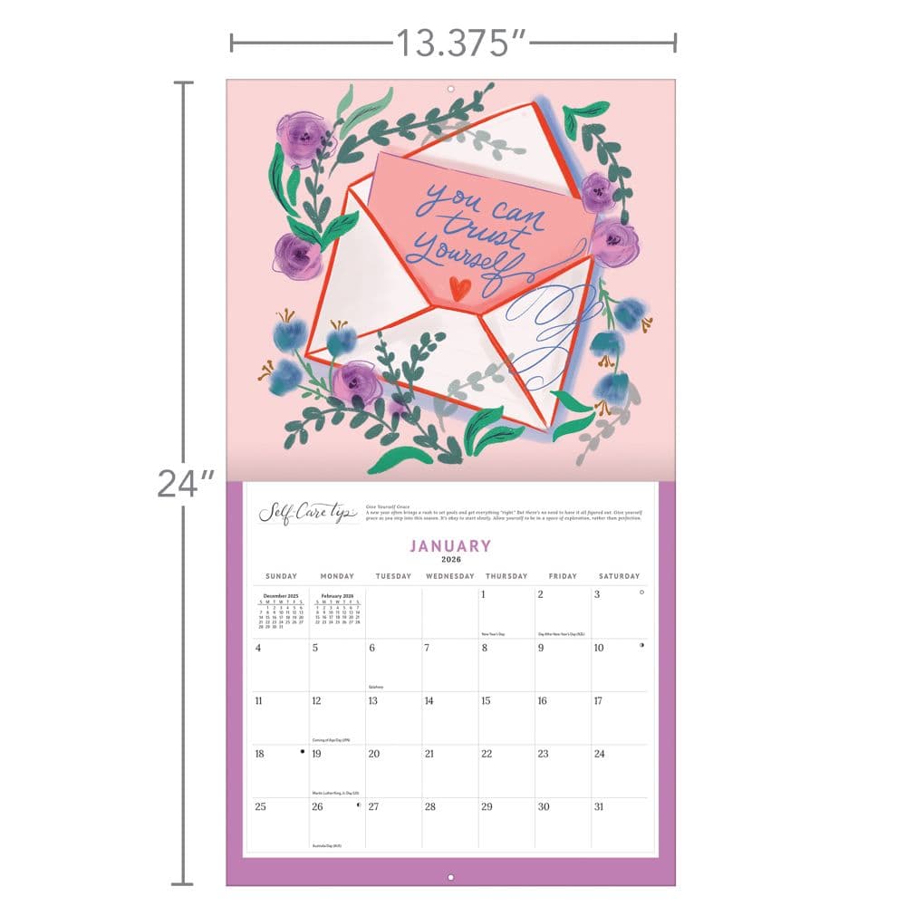 Be Gentle with Yourself 2026 Wall Calendar_ALT6