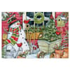 image Snowman Winter Garden 1000 Piece Puzzle Second Alternate Image