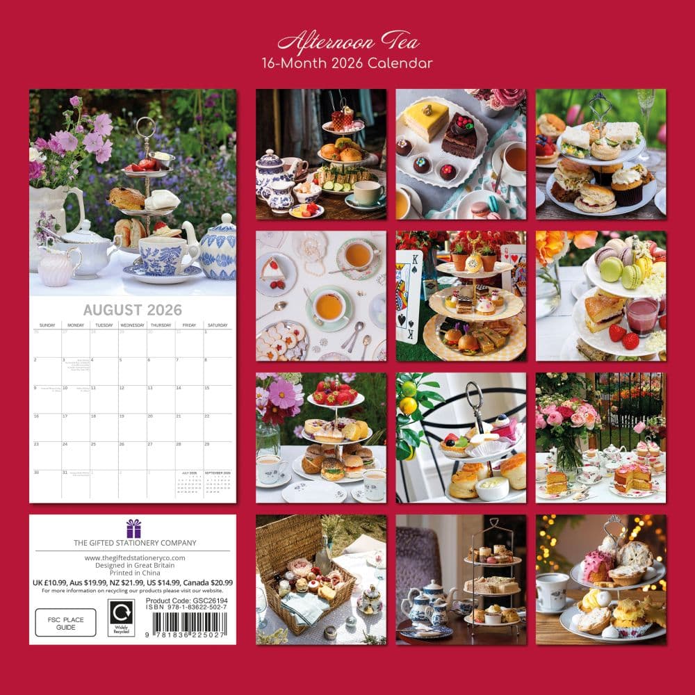 Afternoon Tea 2026 Wall Calendar First Alternate Image