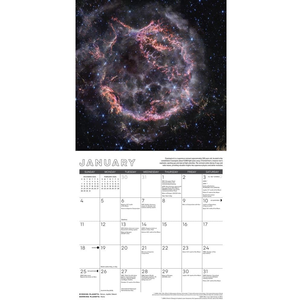 Astronomy 2026 Wall Calendar Second Alternate Image