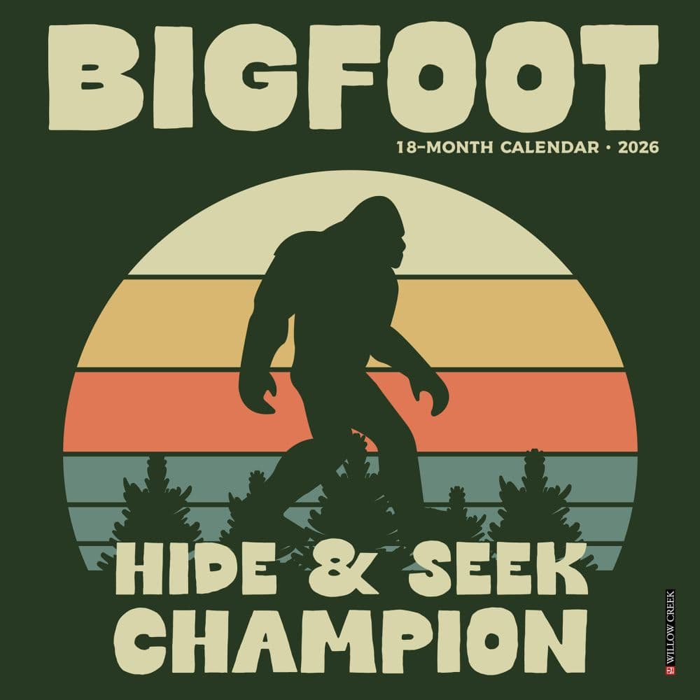 image Bigfoot 2026 Mini Wall Calendar