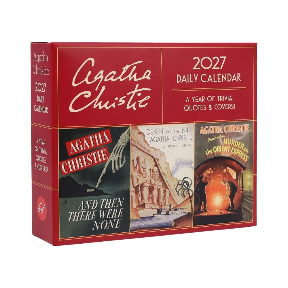 Agatha Christie 2027 Desk Calendar Main Product Image