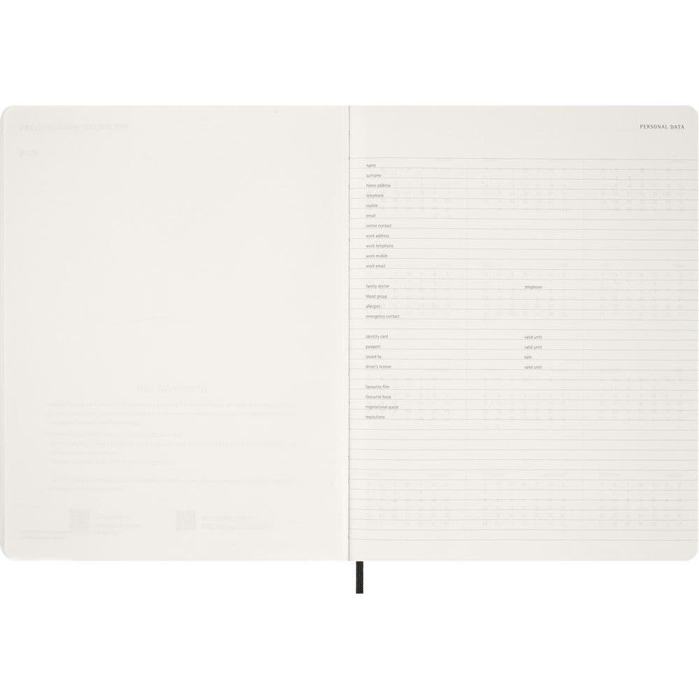 Black Weekly 2026 Planner Fourth Alternate Image