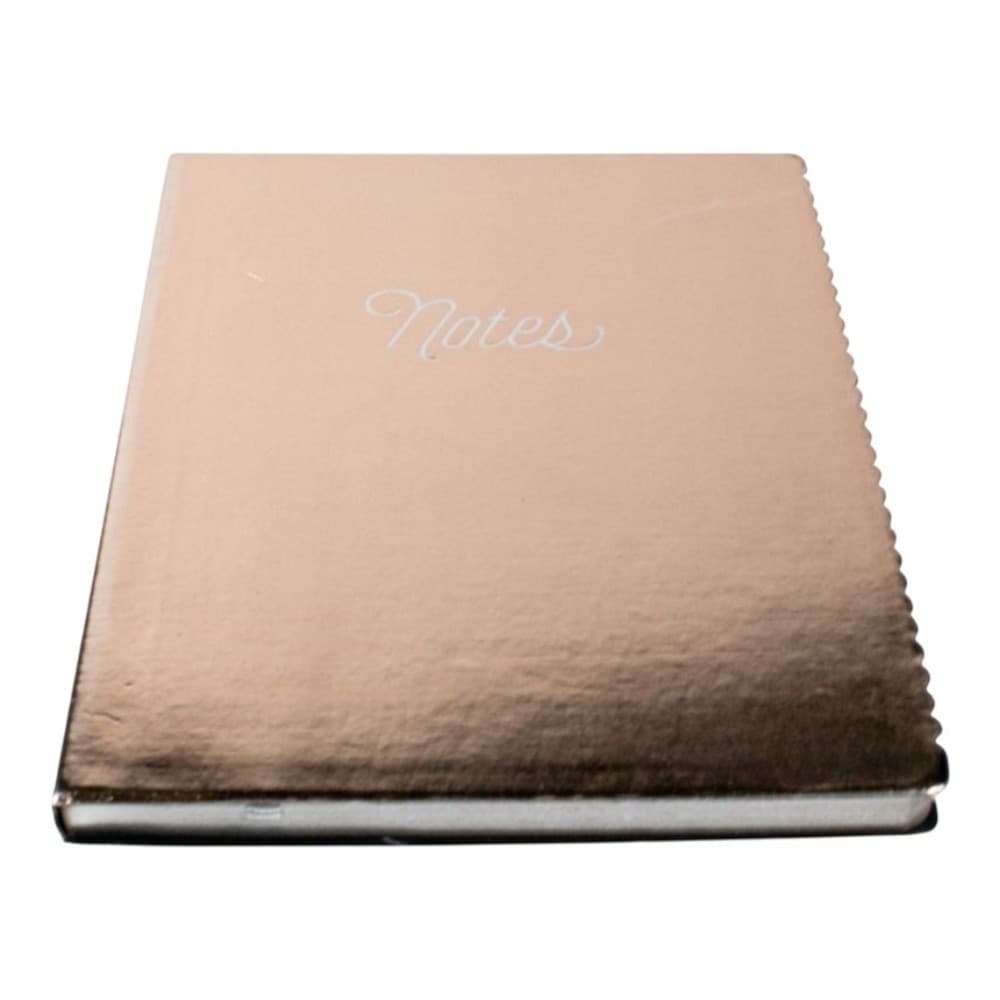 Metallic Blush Large Scalloped Edge Journal Third Alternate Image