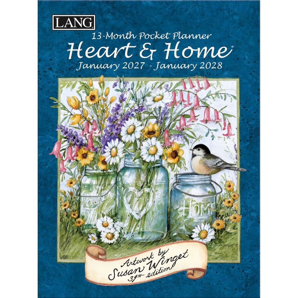 Heart and Home 2027 Monthly Pocket Planner by Susan Winget