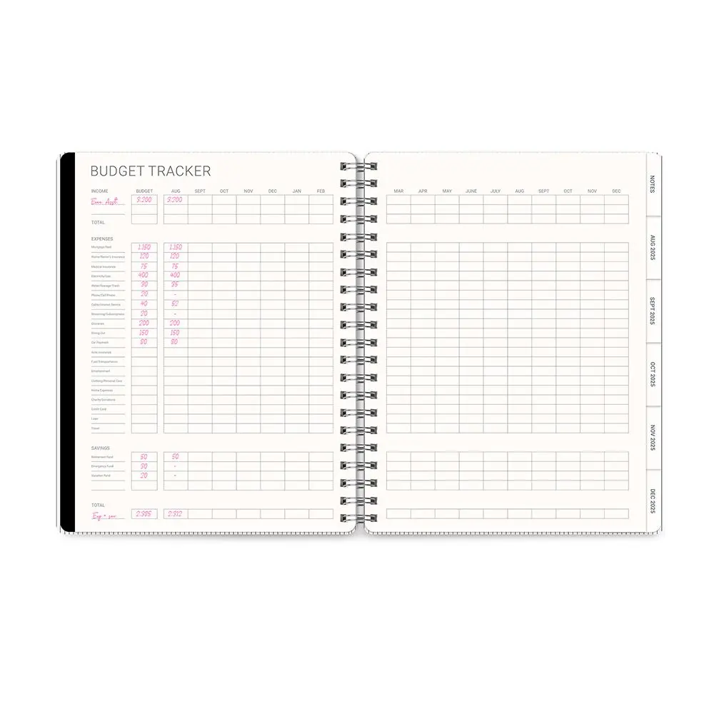 Midnight Black Baxter 2026 Planner
