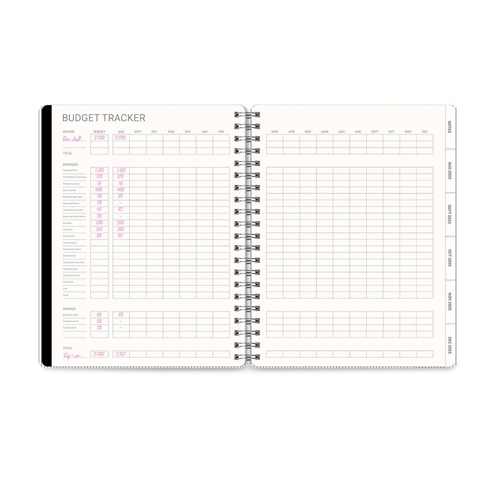 Midnight Black Baxter 2026 Planner Second Alternate Image
