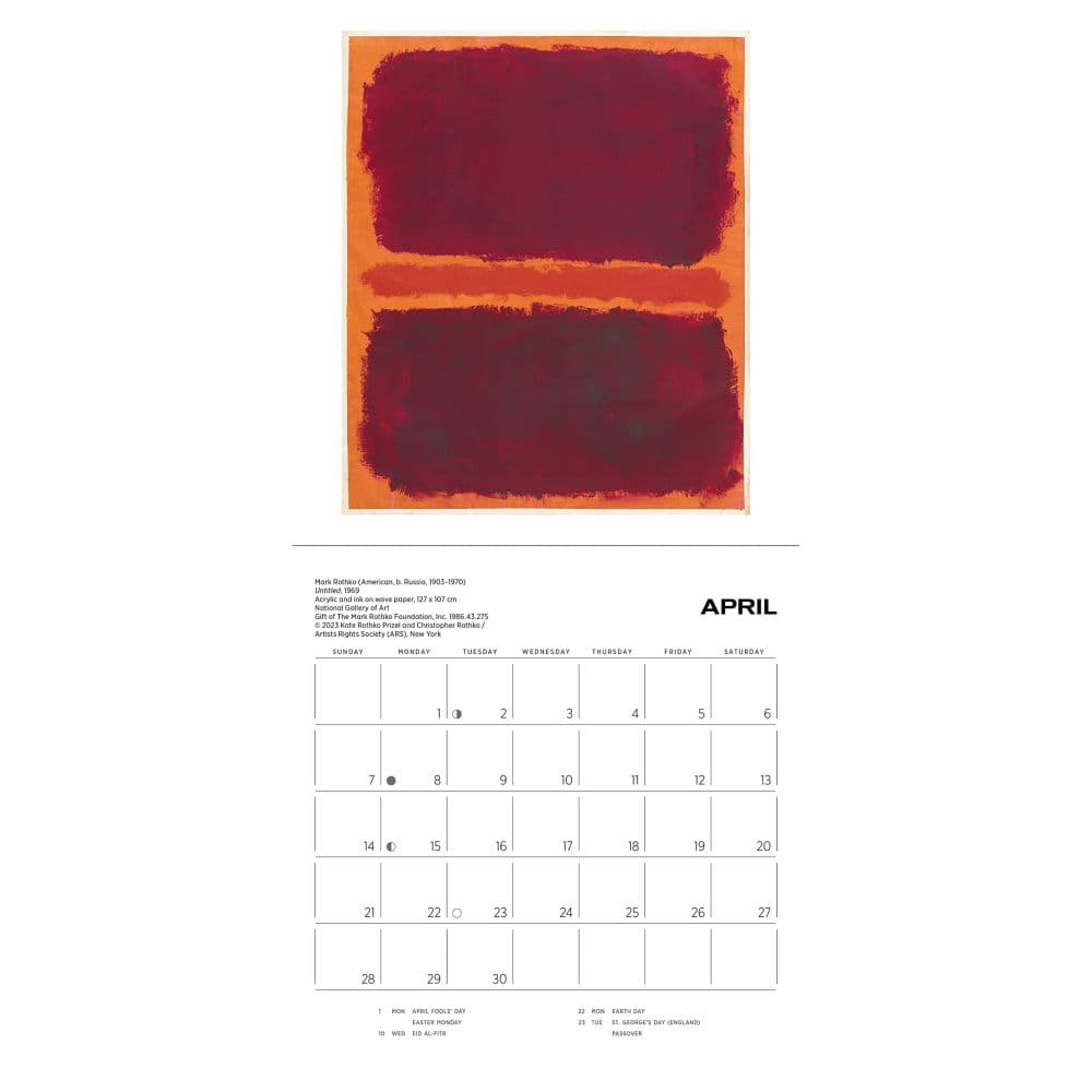 Rothko 2024 Mini Wall Calendar