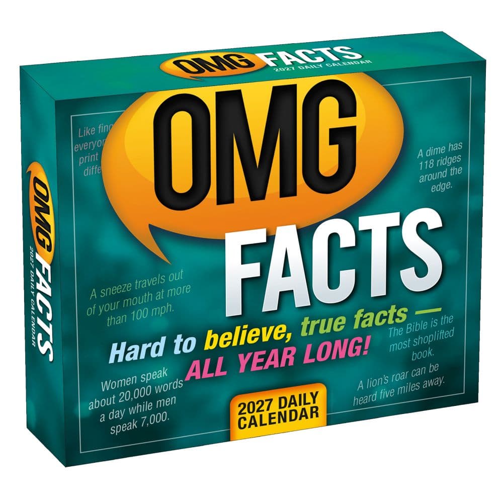 OMG Facts 2027 Desk Calendar Main Product Image