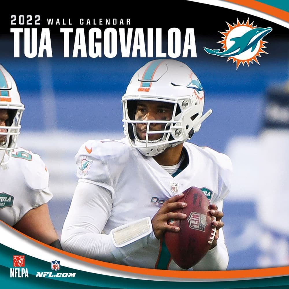 NFL Tua Tagovailoa Dolphins 2022 Wall Calendar