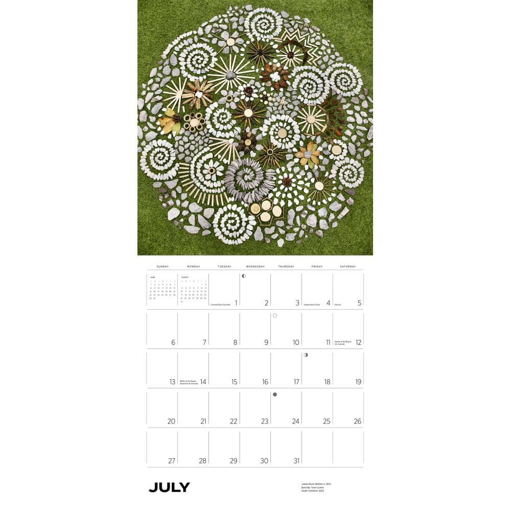 Fleeting Forms Land Art 2025 Wall Calendar Third Alternate Image width="1000" height="1000"