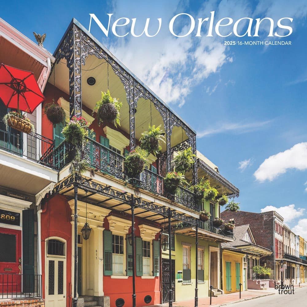 New Orleans 2025 Wall Calendar