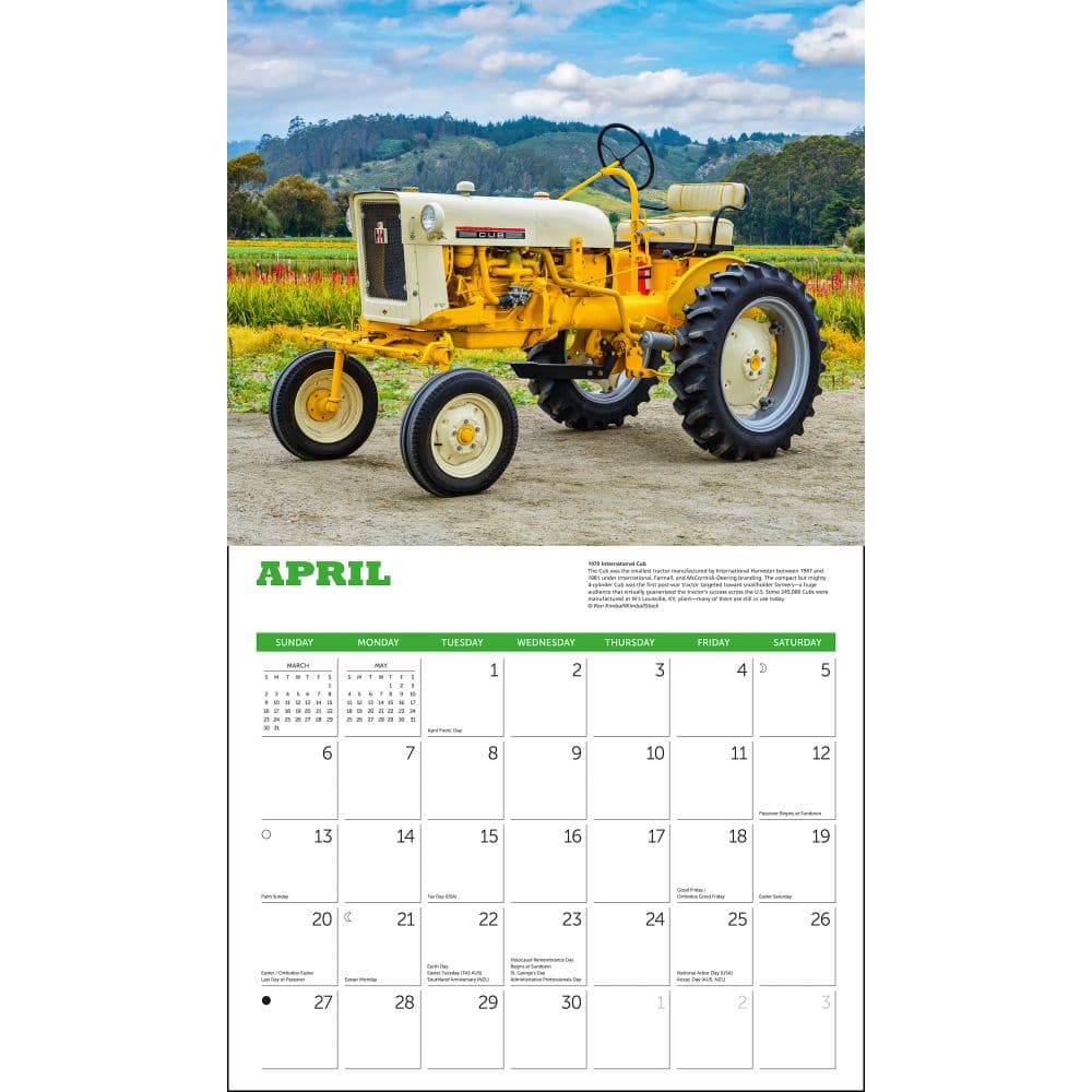 Tractors Deluxe 2025 Wall Calendar Second Alternate Image width=&quot;1000&quot; height=&quot;1000&quot;