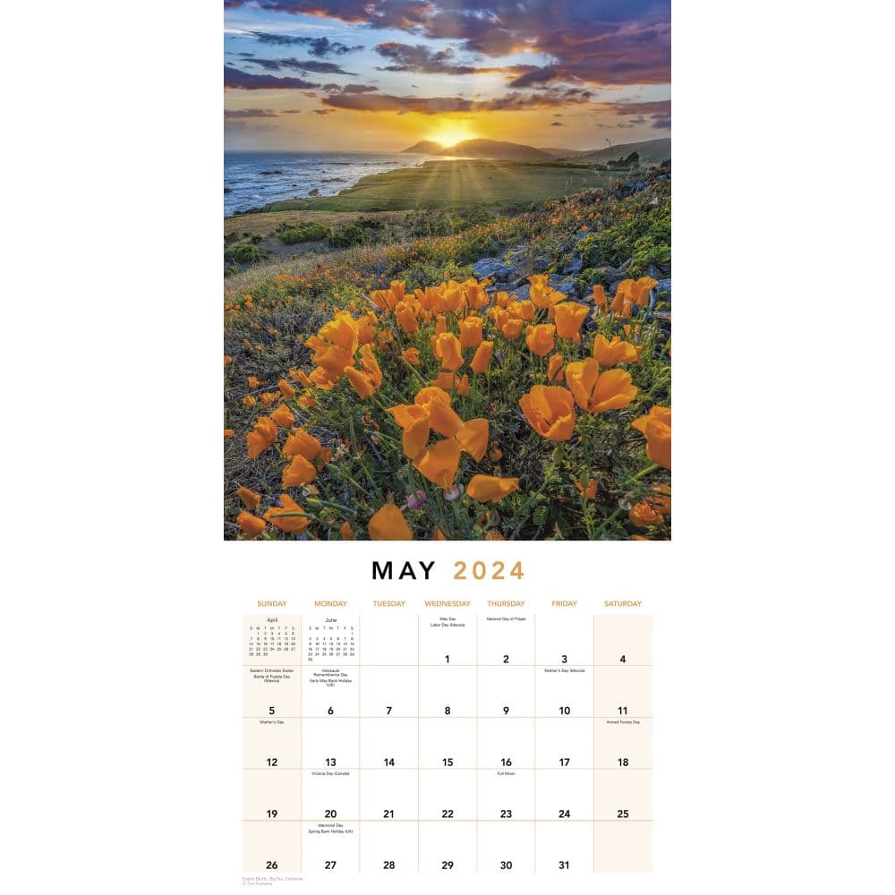 America the Beautiful 2024 Wall Calendar