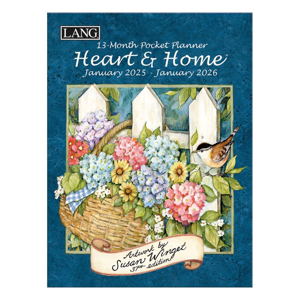 Heart and Home 2025 Monthly Pocket Planner by Susan Winget_Main Image