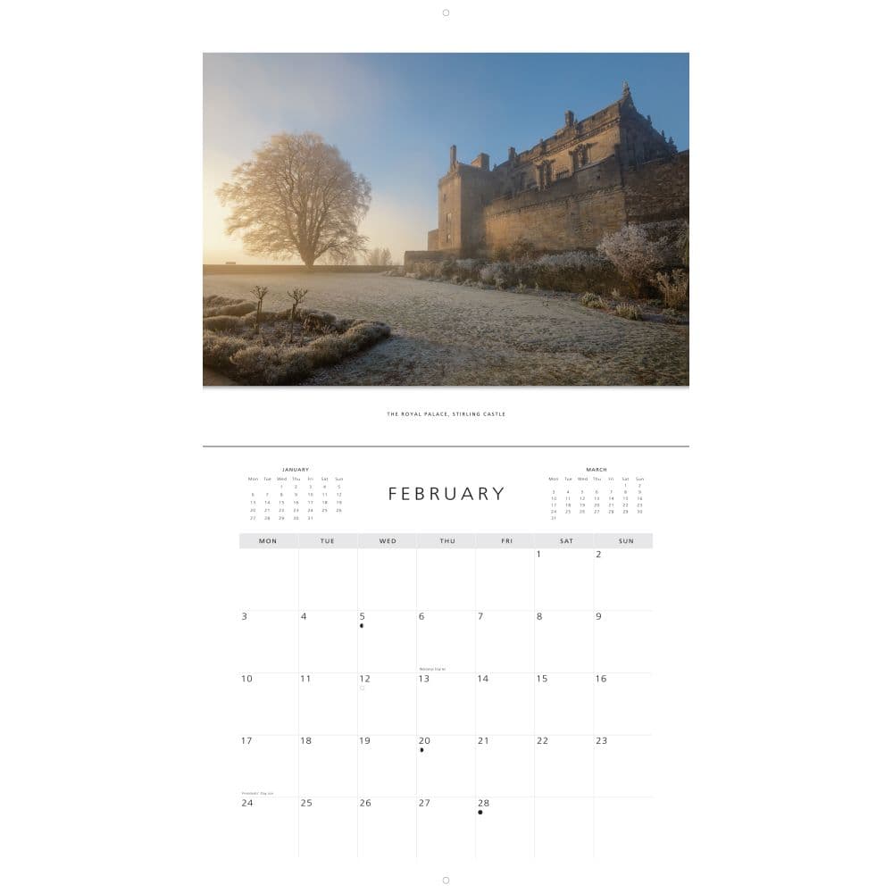 Scottish Castles 2025 Wall Calendar