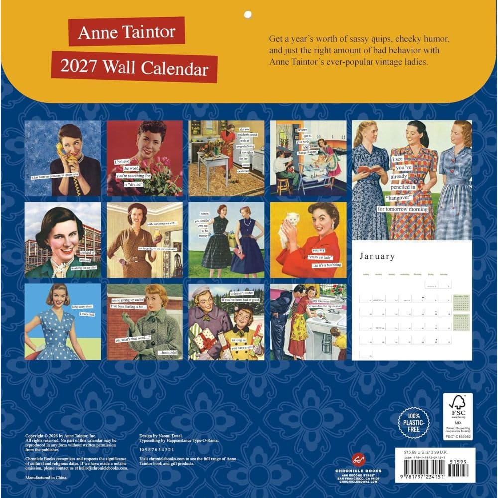 Anne Taintor 2027 Wall Calendar First Alternate Image
