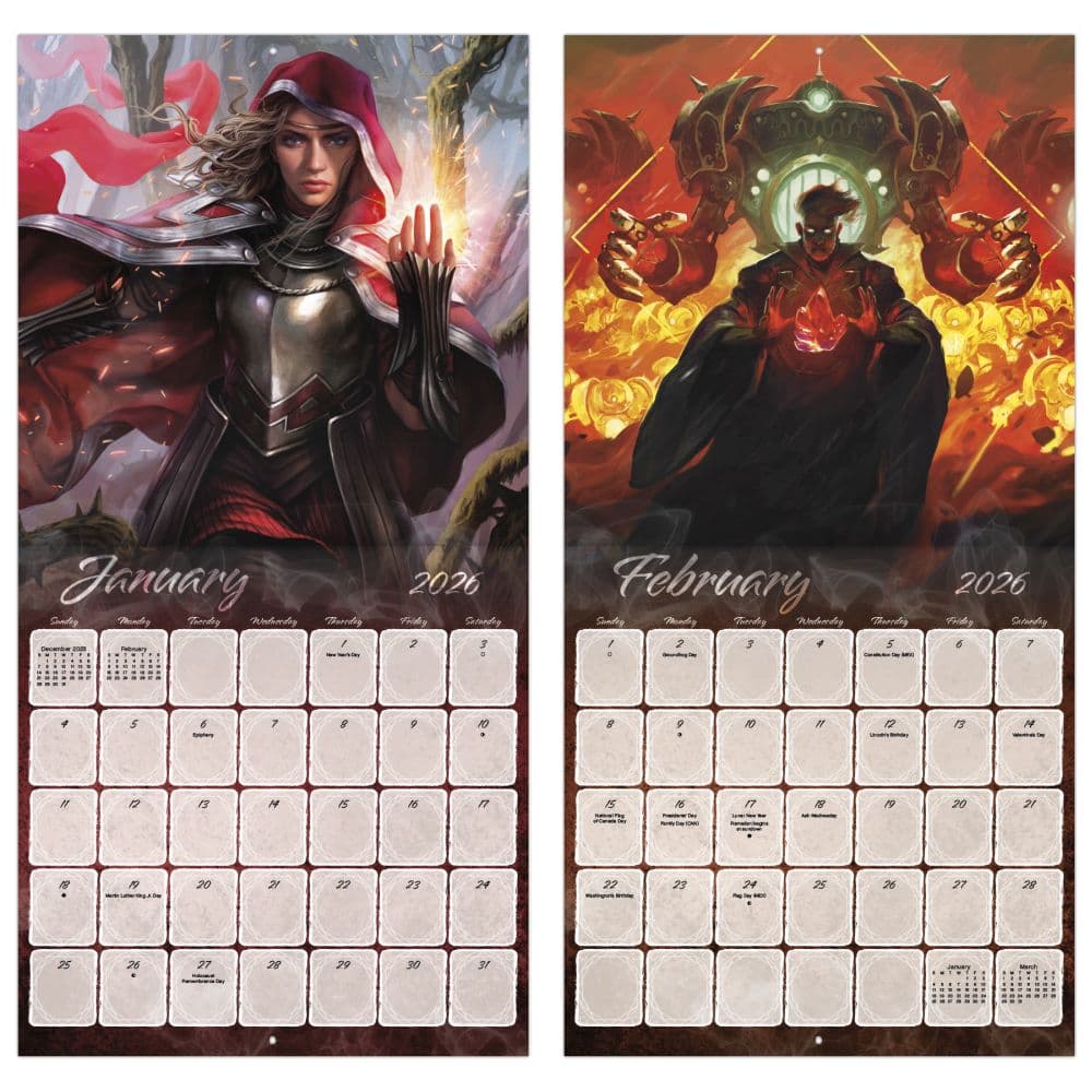 Magic the Gathering 2026 Wall Calendar Fifth Alternate Image