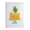 image Pineapple Cake Quilling Birthday Card