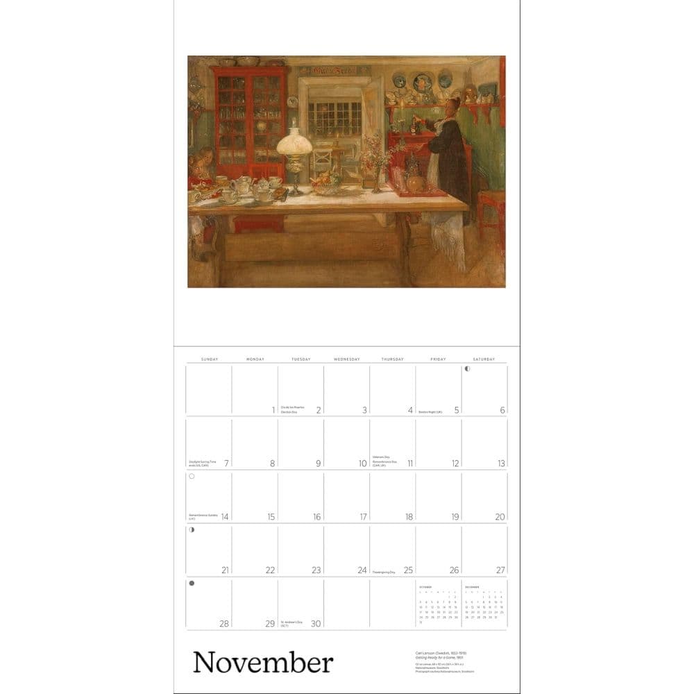 Carl Larsson 2027 Wall Calendar Sixth Alternate Image