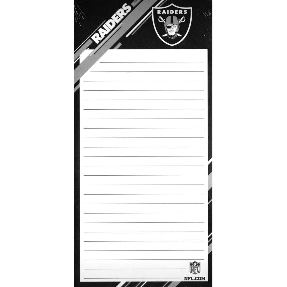 Raiders List Pad (1 Pack) Main Image