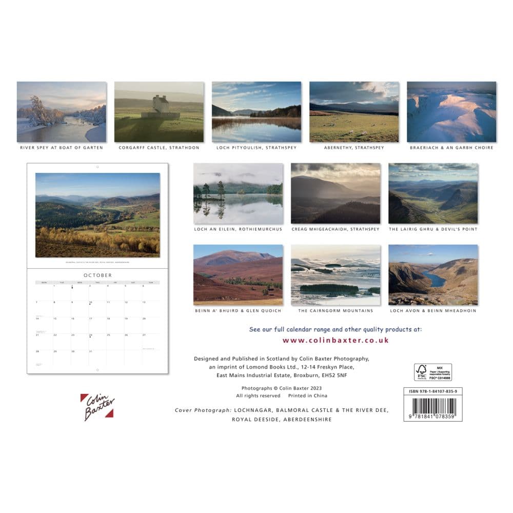 Cairngorms National Park 2024 Wall Calendar Alternate Image 1