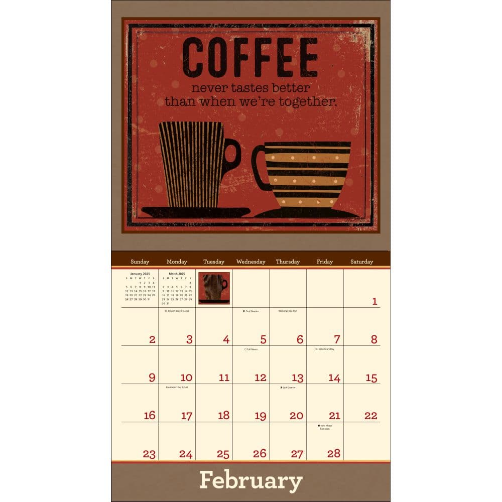 Coffee 2025 Wall Calendar by Dan DiPaolo First Alternate Image width=&quot;1000&quot; height=&quot;1000&quot;