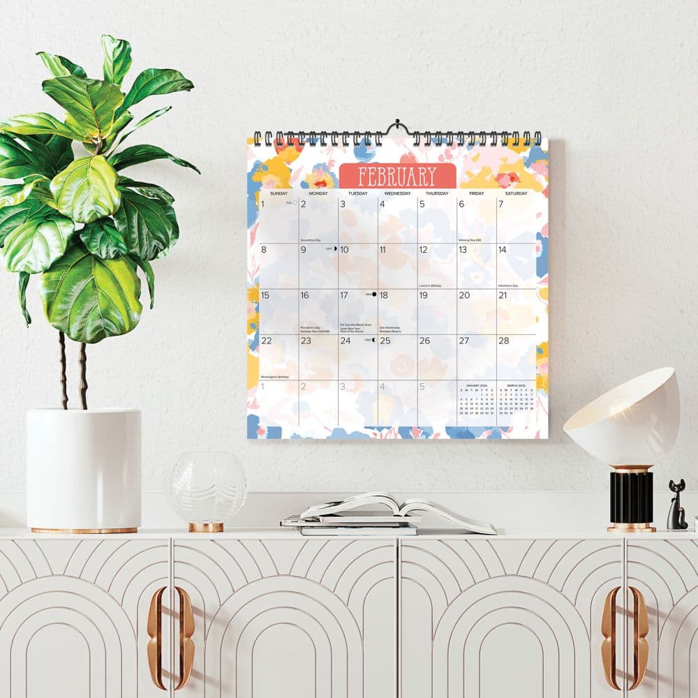 Meadow Flowers Spiral Art 2026 Wall Calendar First Alternate Image