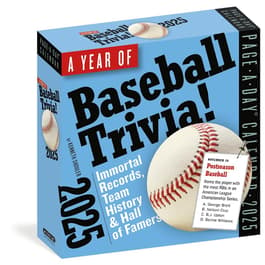 365 Days of Baseball Trivia 2025 Desk Calendar