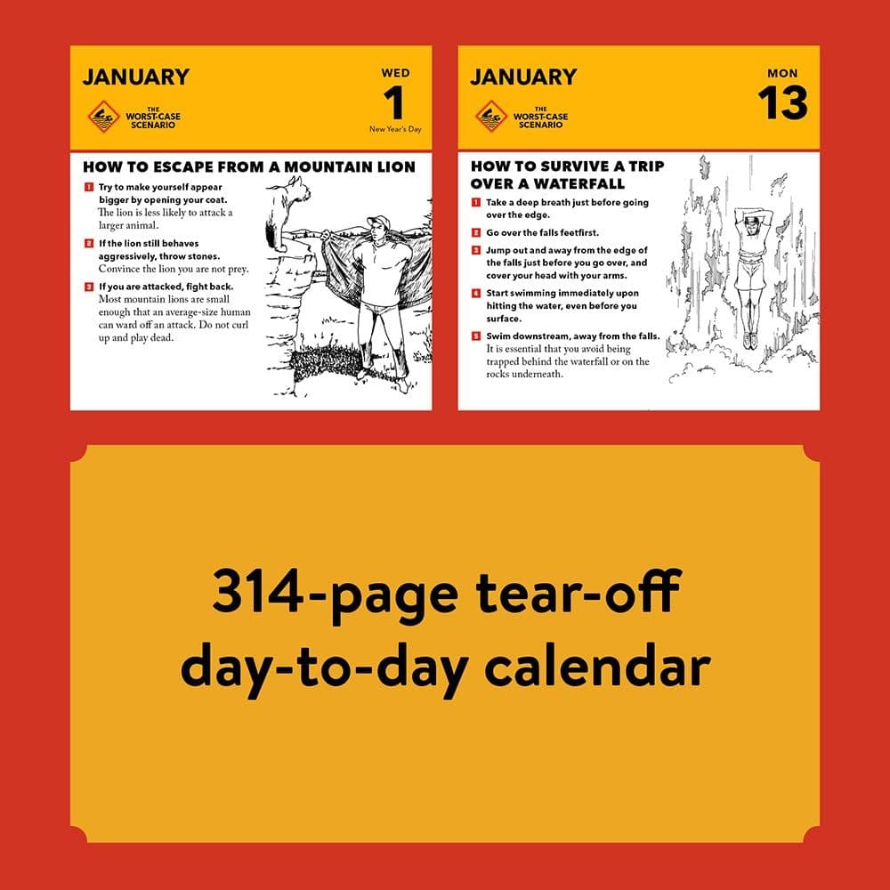 Worst Case Scenario Survival 2025 Desk Calendar Calendars com Worst Case Scenario Survival 2025 Desk Calendar Calendars com