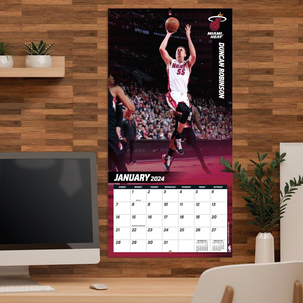 Miami Heat 2024 Wall Calendar