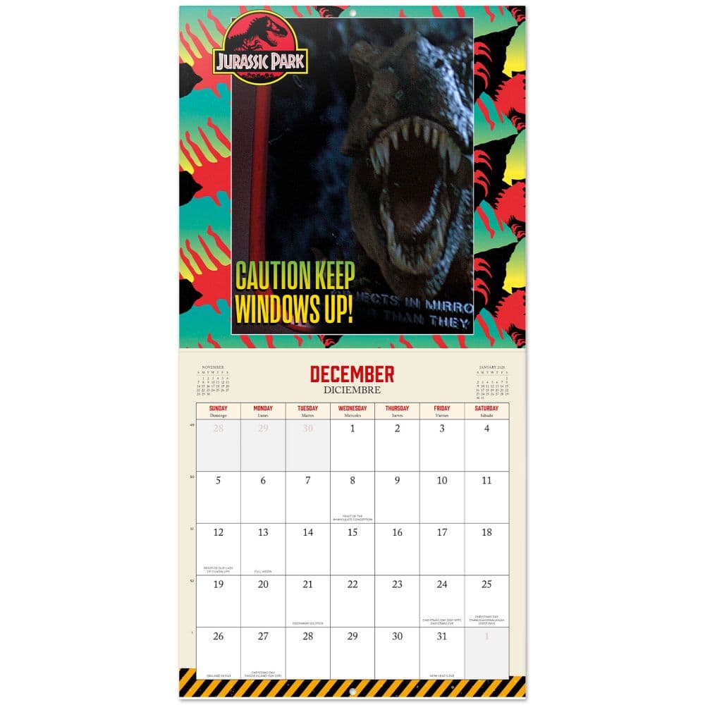Jurassic Park 2027 Wall Calendar Second Alternate Image