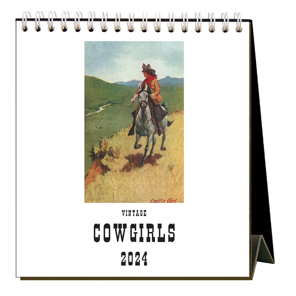 Cowgirls 2024 Easel Desk Calendar Main Product Image width=&quot;1000&quot; height=&quot;1000&quot;