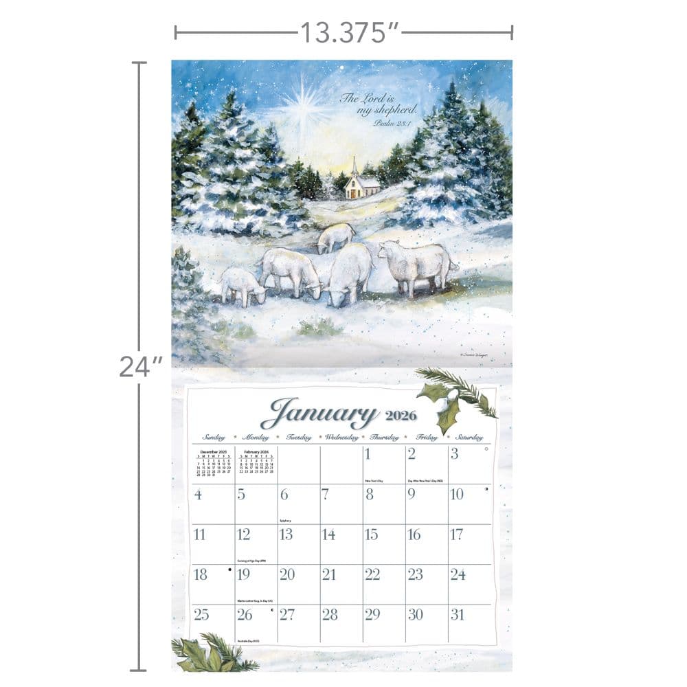 The Lord is My Shepherd 2026 Wall Calendar_ALT6