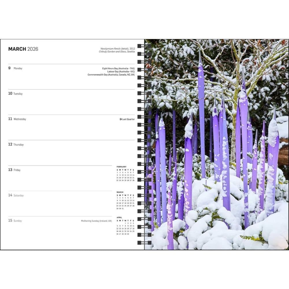 Chihuly 12 Month 2026 Weekly Planner Third Alternate Image