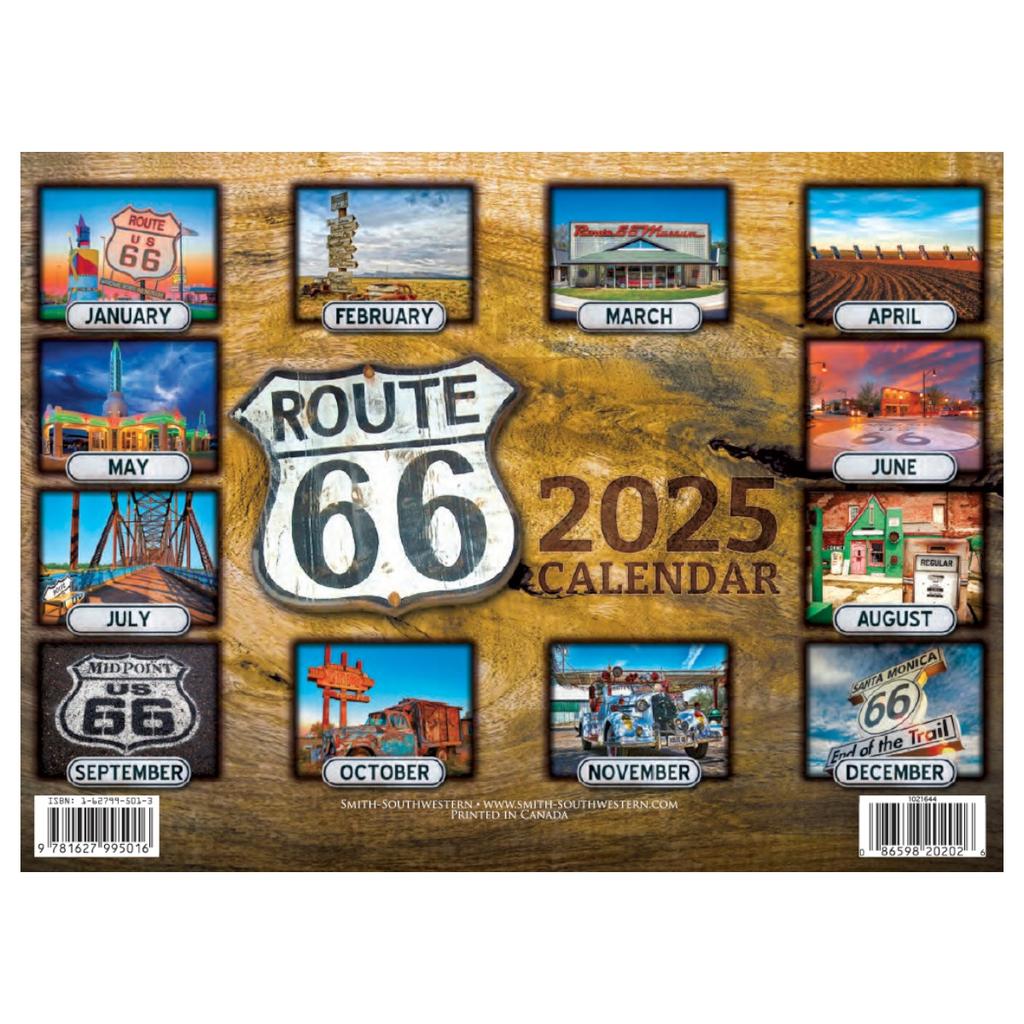 Route 66 2025 Wall Calendar Alt1