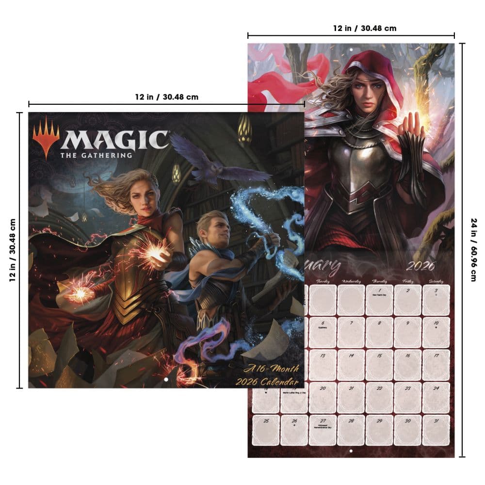 Magic the Gathering 2026 Wall Calendar Sixth Alternate Image