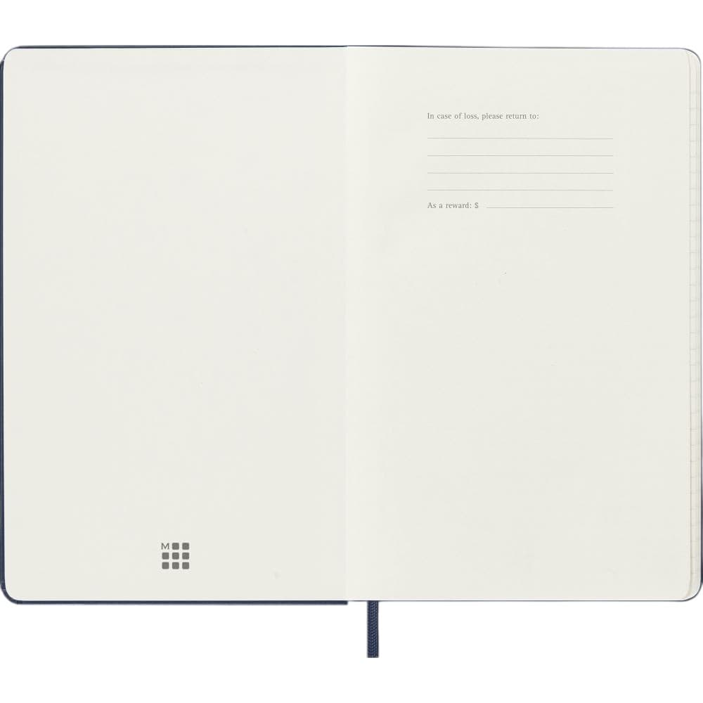 Moleskine Sapphire Blue 2027 Large Hard Cover Weekly Planner Second Alternate Image