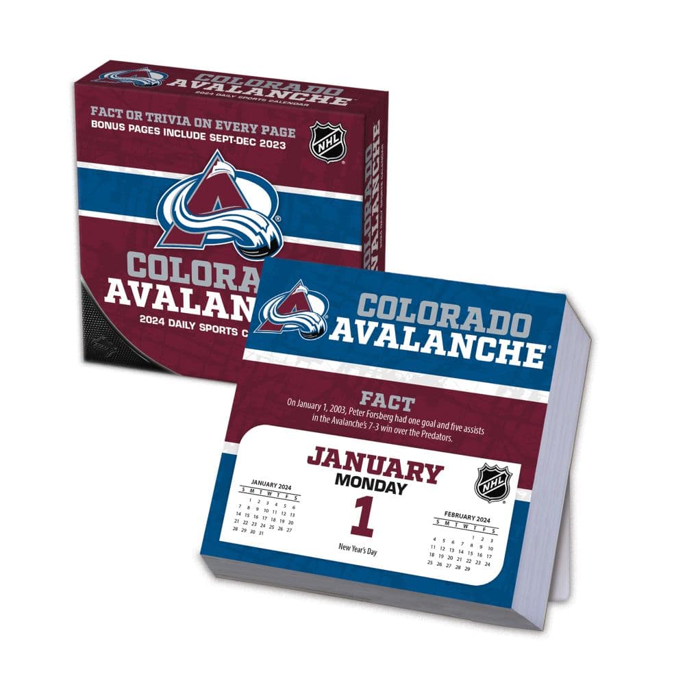 Colorado Avalanche 2024 Desk Calendar