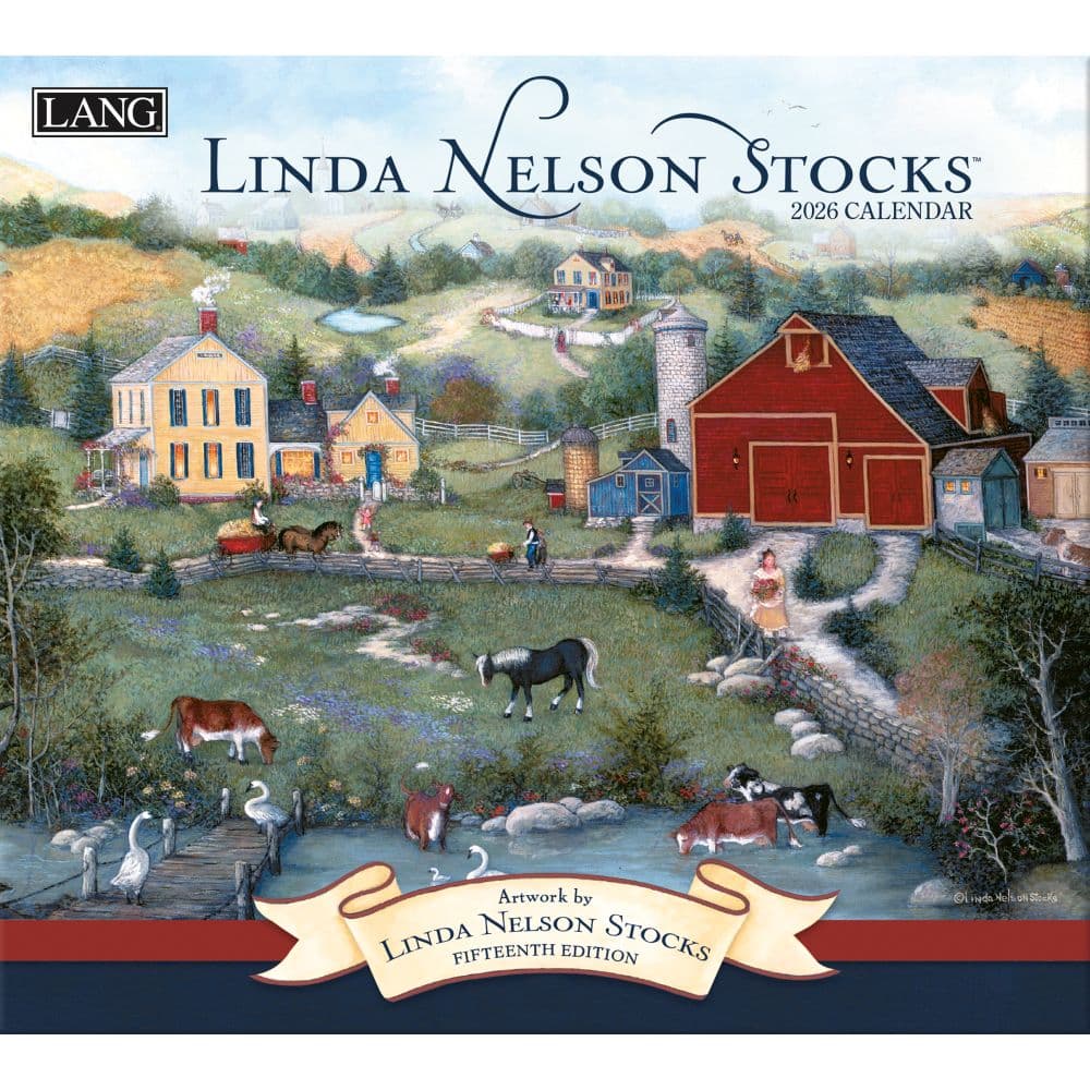 Linda Nelson Stocks 2026 Wall Calendar Main Image