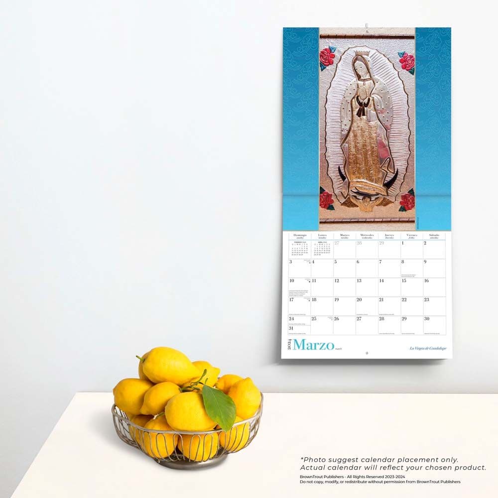 Virgen de Guadalupe 2024 Wall Calendar