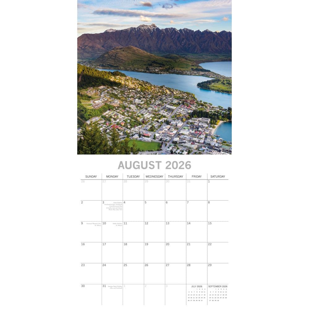 New Zealand 2026 Wall Calendar Third Alternate Image